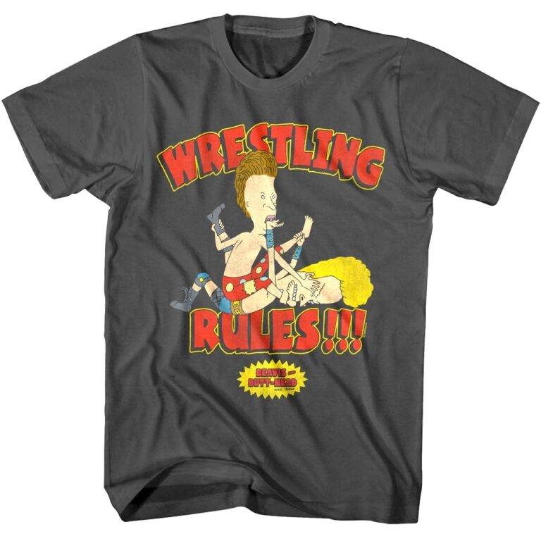 Beavis and Butthead Wrestling Rules Men’s T Shirt