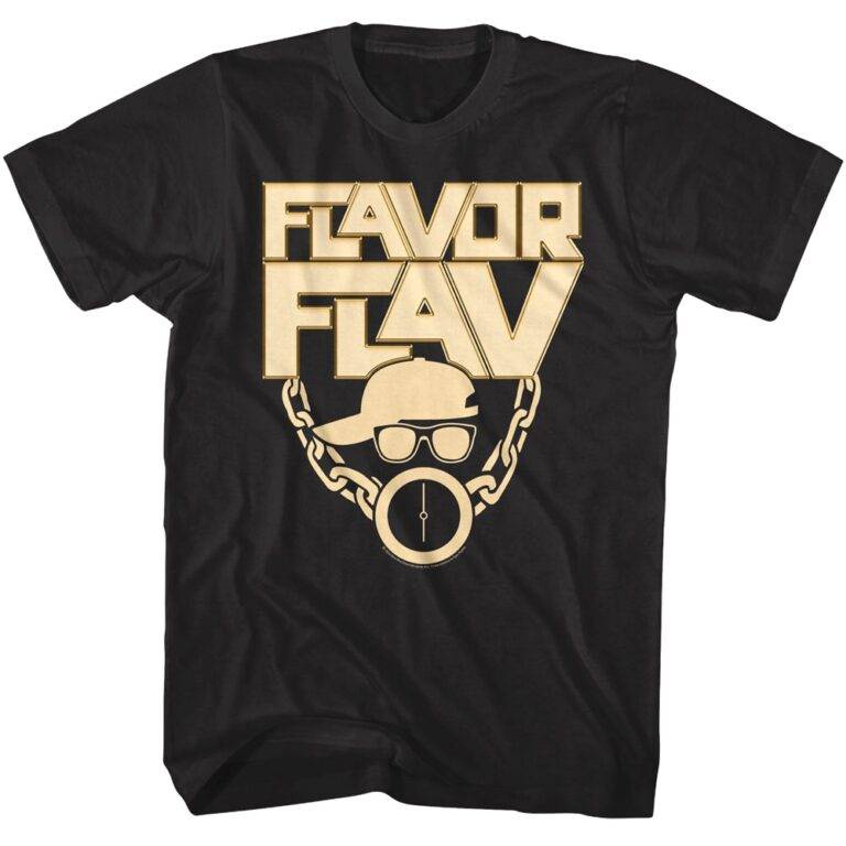 Flavor Flav Gold Logo Men’s T Shirt