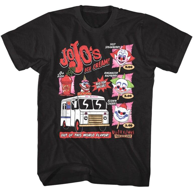 Killer Klowns JoJo’s Ice Cream Menu Men’s T Shirt