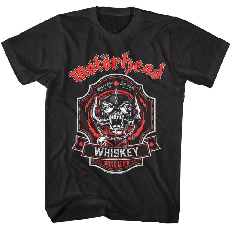 Motorhead Whiskey Drink Loud Men's T Shirt