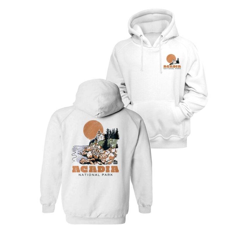 Acadia Lighthouse Bass Harbor Head Hoodie