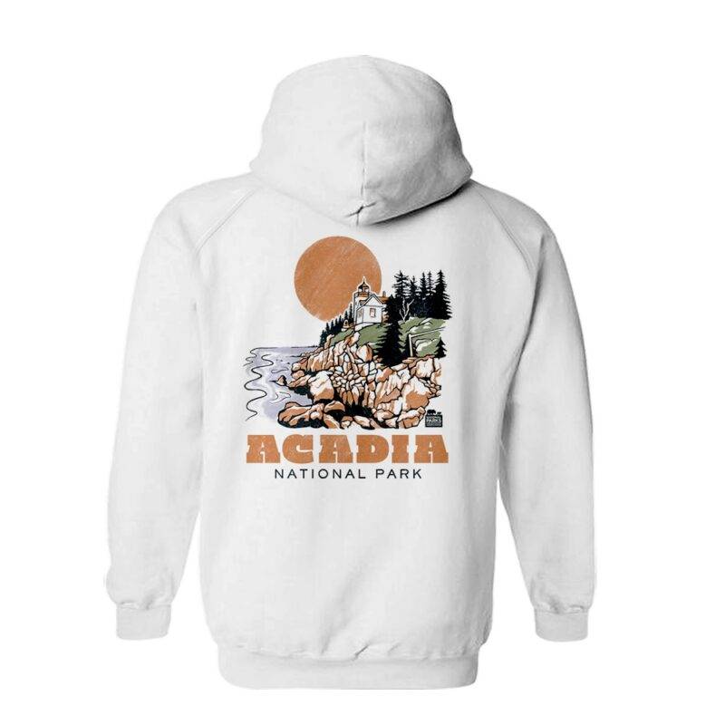 Acadia Lighthouse Bass Harbor Head Hoodie