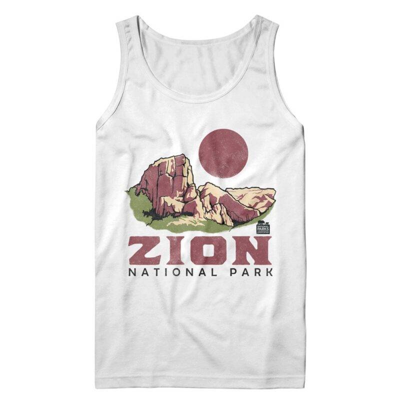 Zion Park Sunset Men’s Tank