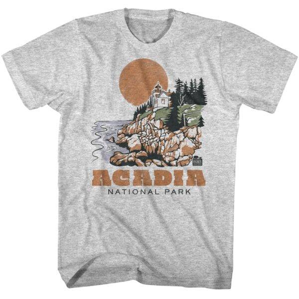 Acadia Bass Harbor Head Light Station Men’s T Shirt