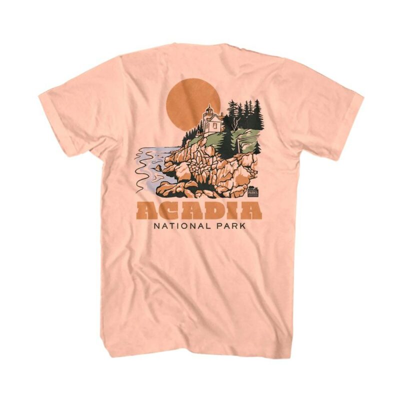 Acadia Lighthouse Bass Harbor Men’s T Shirt