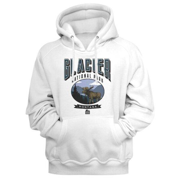 Glacier Park Montana Moose Hoodie