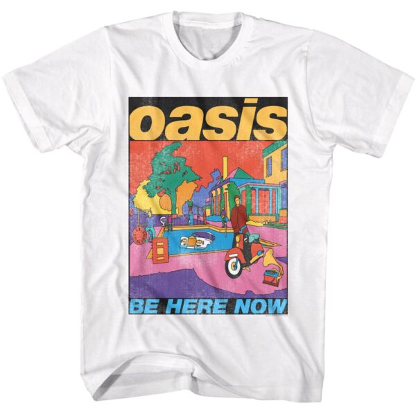 Oasis Be Here Now Colorful Art Men’s T Shirt