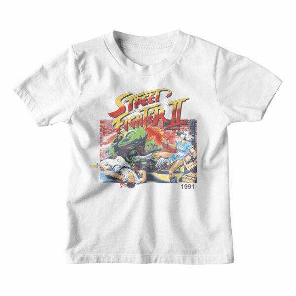 Street Fighter 2 1991 Poster Kids T Shirt