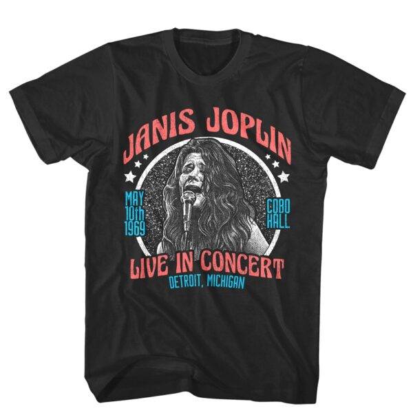 Janis Joplin Live In Concert Drawing Men’s T Shirt