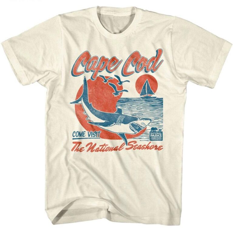 Cape Cod National Seashore Shark Men’s T Shirt