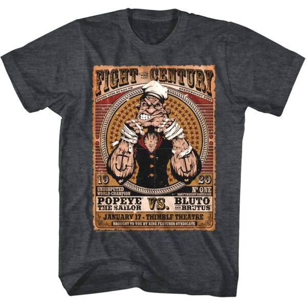 Popeye v Bluto Fight of the Century Men’s T Shirt