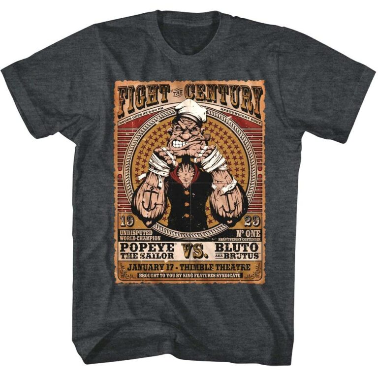 Popeye v Bluto Fight of the Century Men’s T Shirt