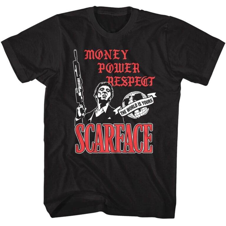 Scarface Tony Money Power Respect Men’s T Shirt