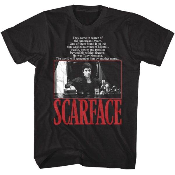 Scarface the World Will Remember Him Men’s T Shirt