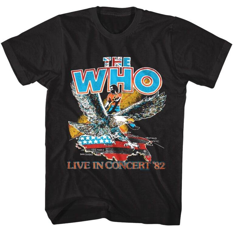 The Who Live In Concert ’82 Men’s T Shirt