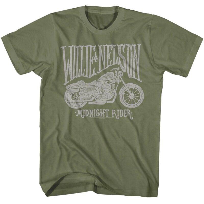 Willie Nelson Midnight Rider Men’s T Shirt