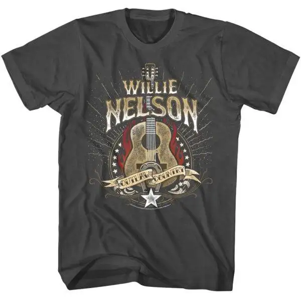 Willie Nelson Outlaw Country Guitar Men’s T Shirt