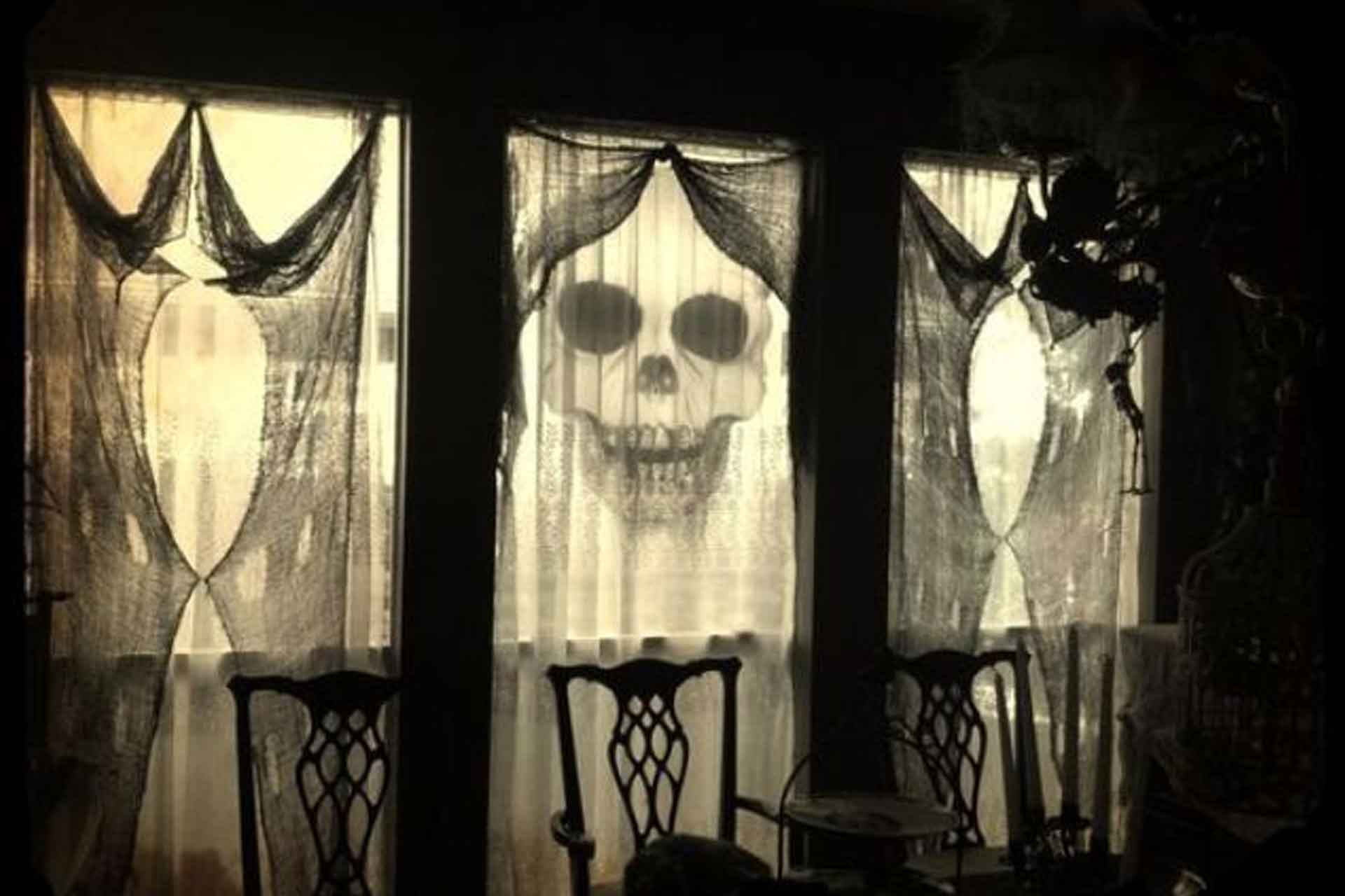 Scary Halloween Windows