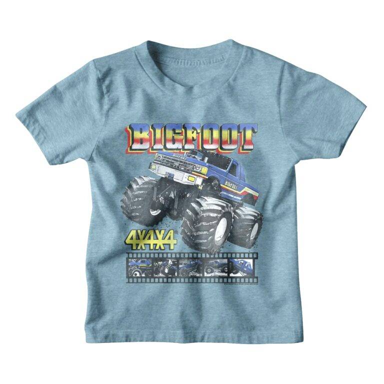 Bigfoot Monster Truck Highlight Reel Kids T Shirt