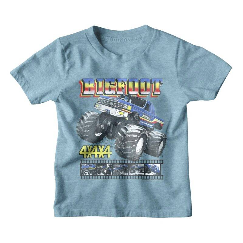 Bigfoot Monster Truck Highlight Reel Kids T Shirt