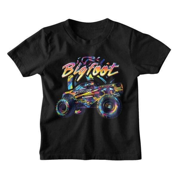 Bigfoot Rainbow Explosion Kids T Shirt