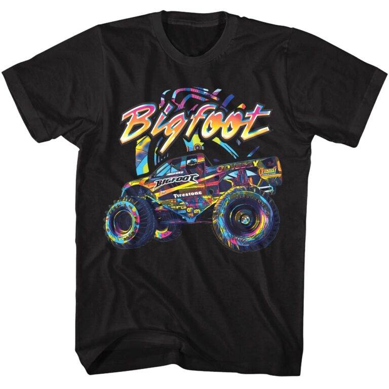 Bigfoot Rainbow Explosion Men’s T Shirt