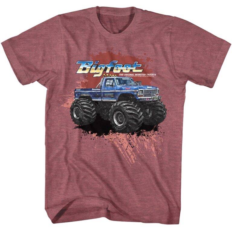 Bigfoot Monster Truck Splashdown Men’s T Shirt