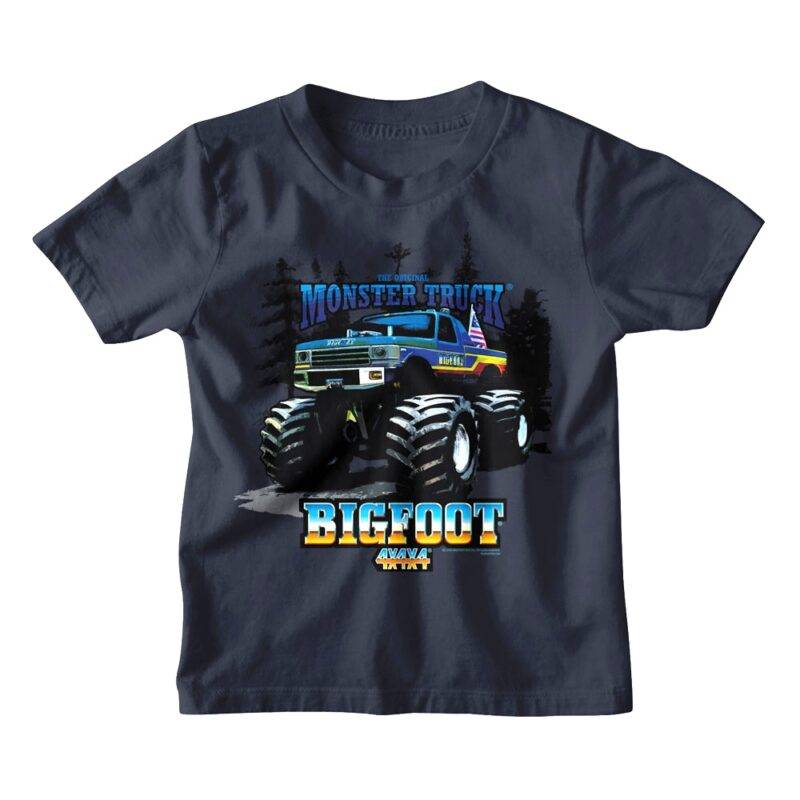 Bigfoot Monster Truck Forester Kids T Shirt