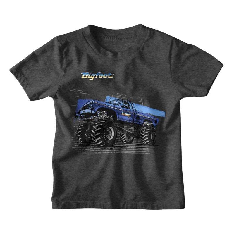 Bigfoot Monster Truck Zoom Kids T Shirt