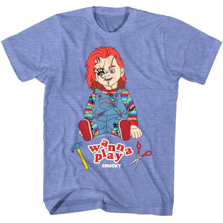 Chucky Wanna Play Stitches Men’s T Shirt