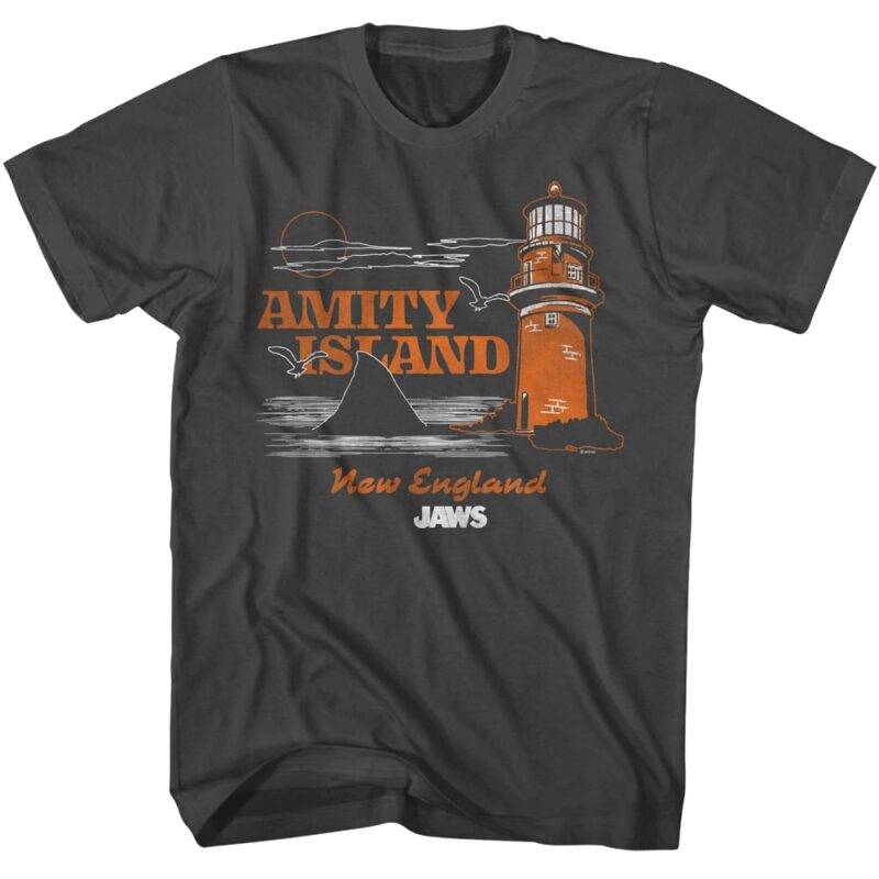 Jaws Amity Island Lighthouse Men’s T Shirt