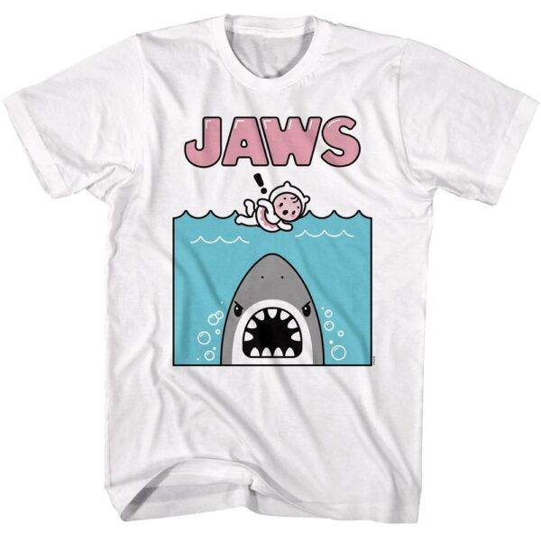 Jaws Kawaii Shark Swimmer Men’s T Shirt