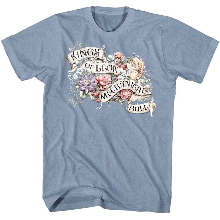 Kings of Leon Floral Mechanical Bull Men’s T Shirt