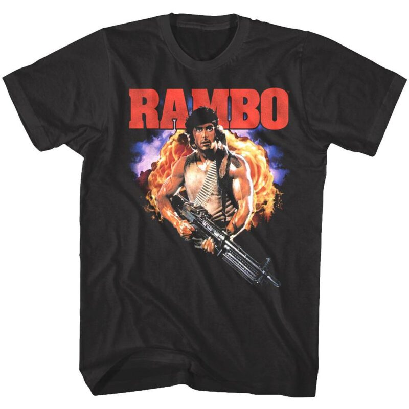 Rambo Explosion Men’s T Shirt