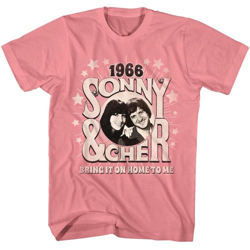 Sonny and Cher Bring It On Home To Me 1966 Men’s T Shirt