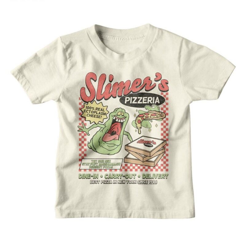 Ghostbusters Slimer’s Pizzeria Kids T Shirt