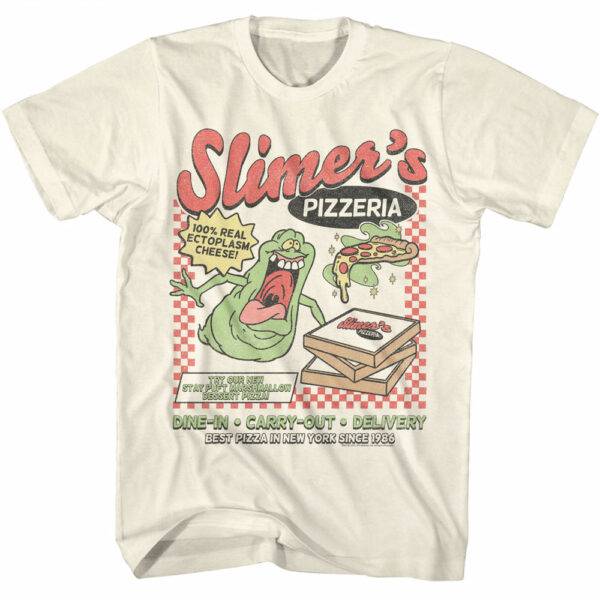 Ghostbusters Slimer’s Pizzeria Men’s T Shirt