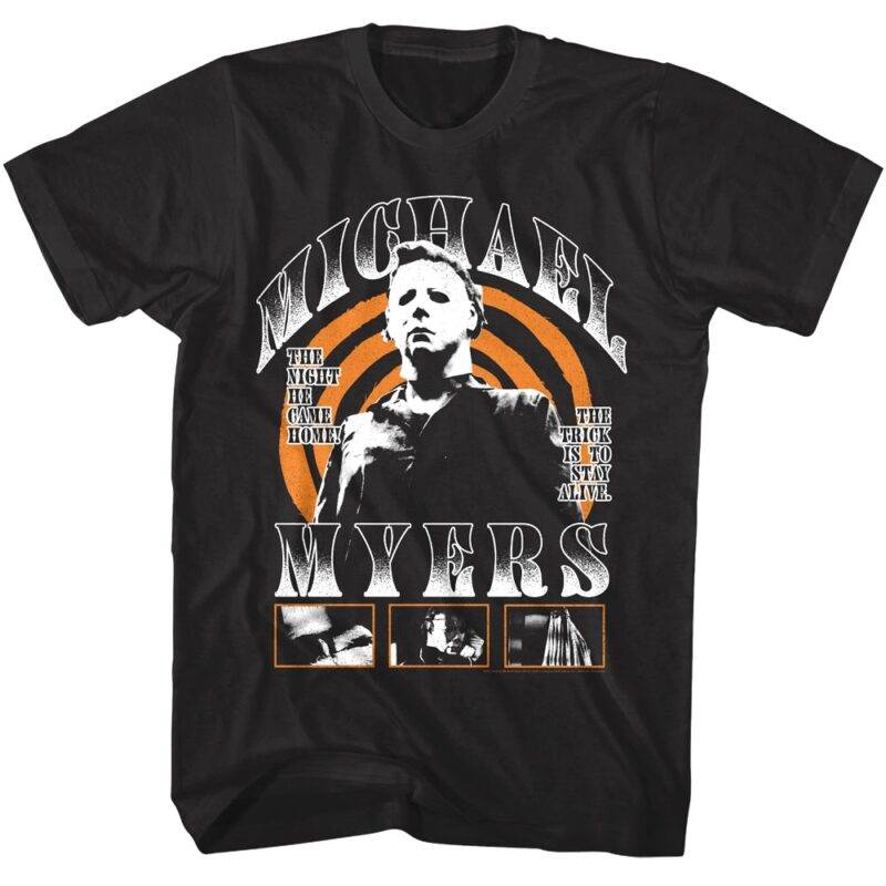 Halloween Michael Myers Spiral Men’s T Shirt