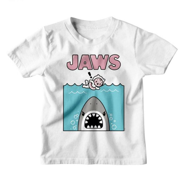 Jaws Kawaii Shark Swimmer Kids T Shirt