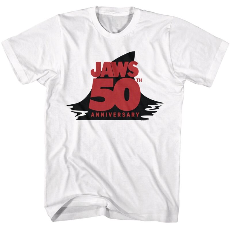 Jaws 50th Anniversary Shark Fin Men’s T Shirt