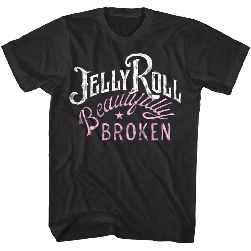 Jelly Roll Beautifully Broken Brush Strokes Men’s T Shirt