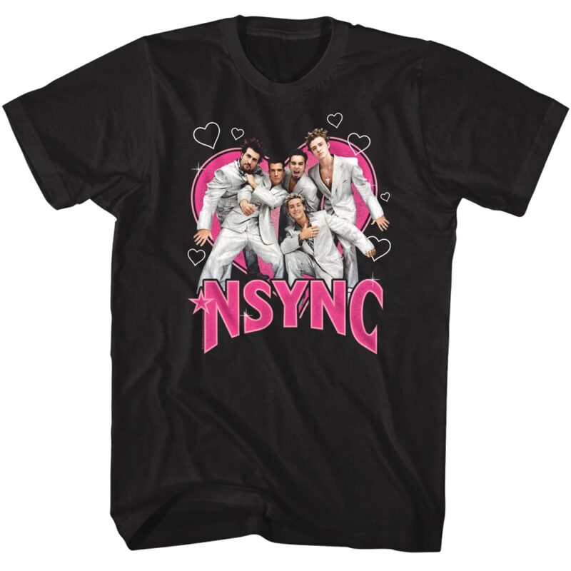 NSYNC Heart Throbs Men’s T Shirt