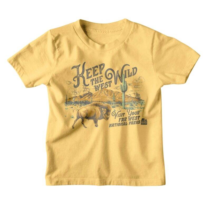 National Parks Keep The West Wild Kids T Shirt