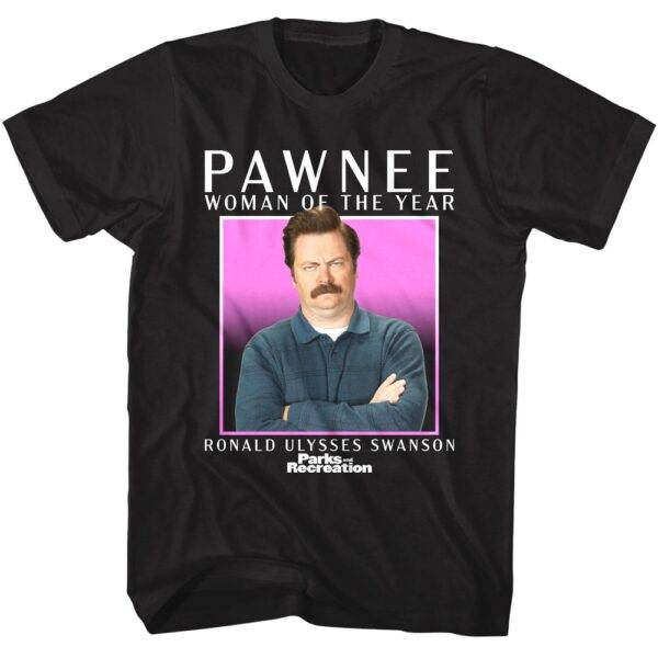 Parks and Recreation Woman of the Year Ron Men’s T Shirt