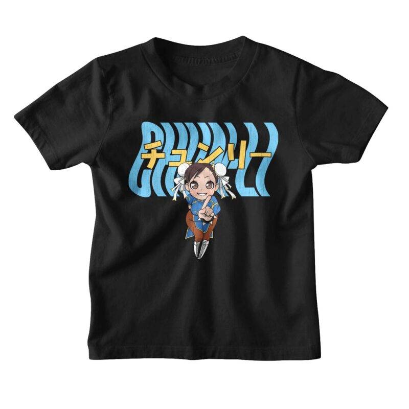 Street Fighter Chun-Li Chibi Kids T Shirt