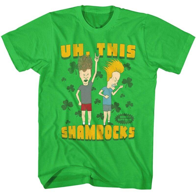 Beavis and Butthead Uh This Shamrocks Men’s T Shirt