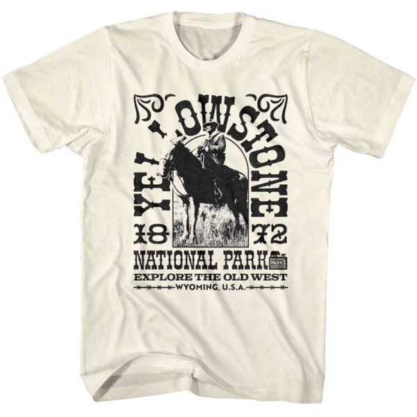 Yellowstone Explore the Old West Men’s T Shirt