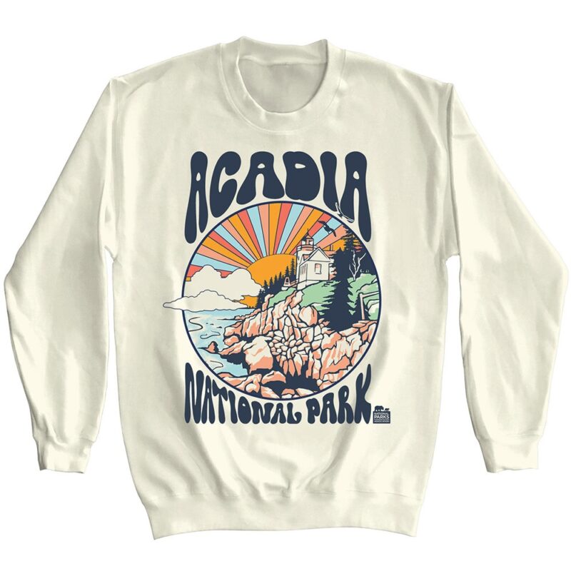 Acadia Park Lighthouse Sunrise Sweater