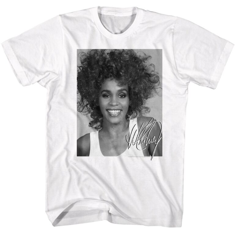 Whitney Houston Signature Album Men’s T Shirt