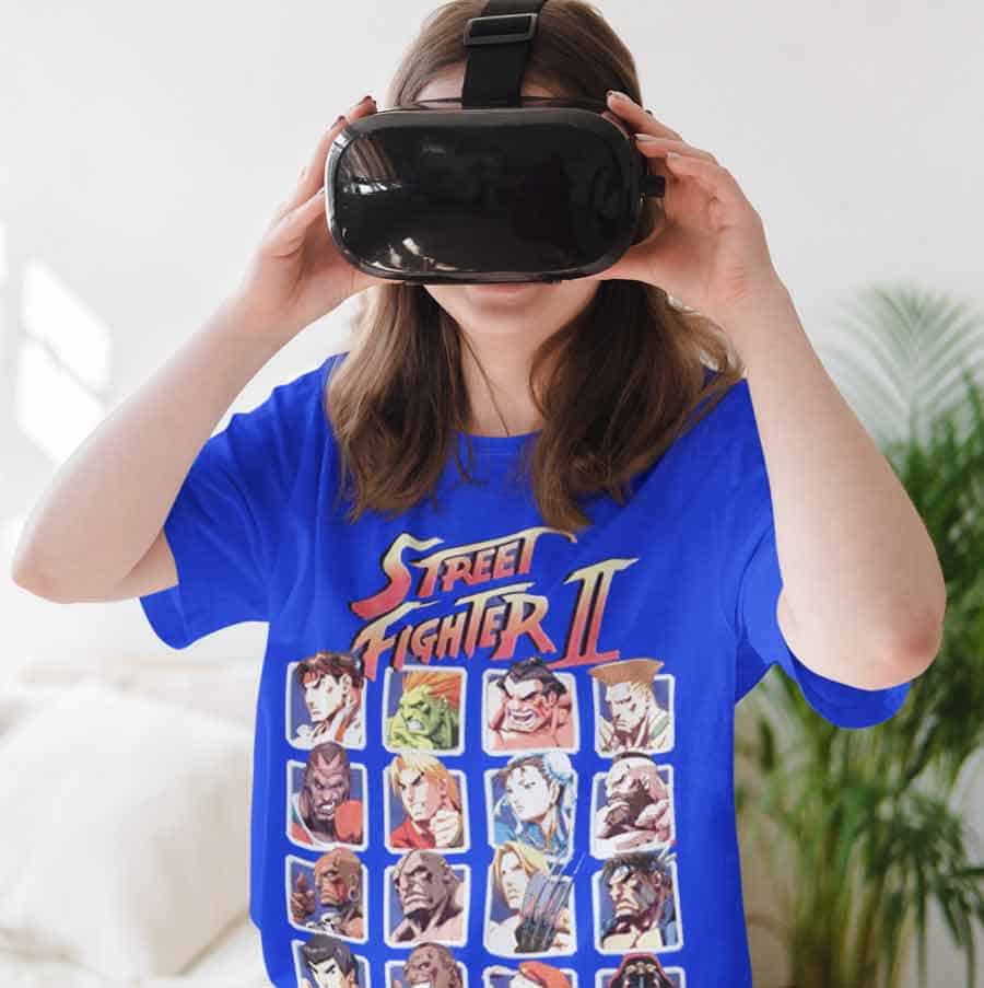 Street fighter 2 player select tee